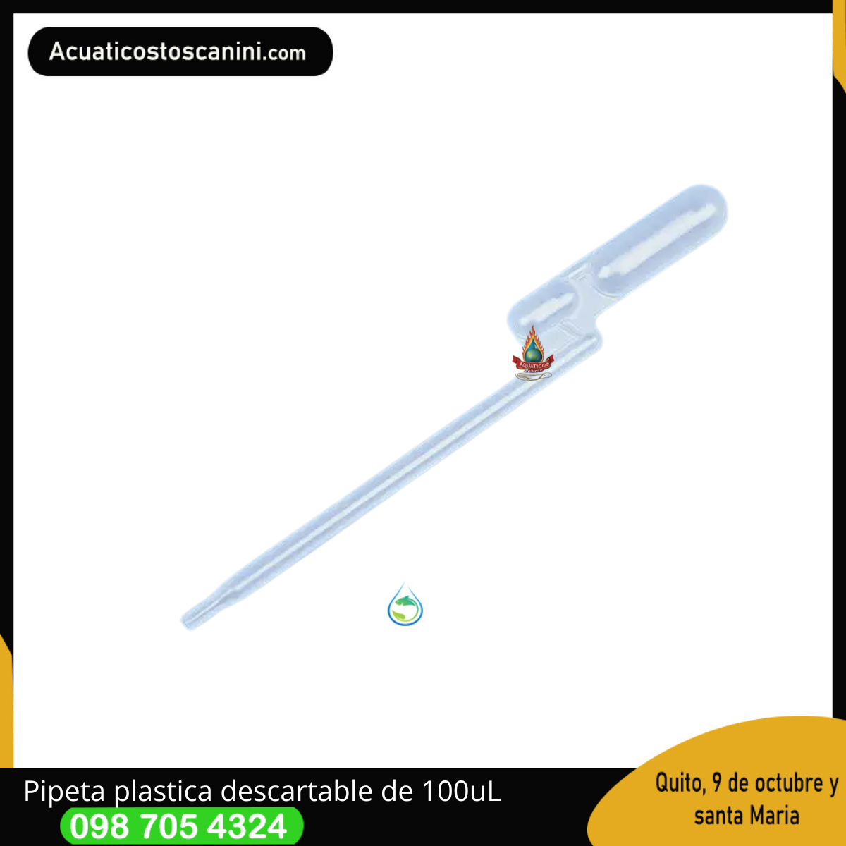 pipeta de doble balon descartable de 100ul