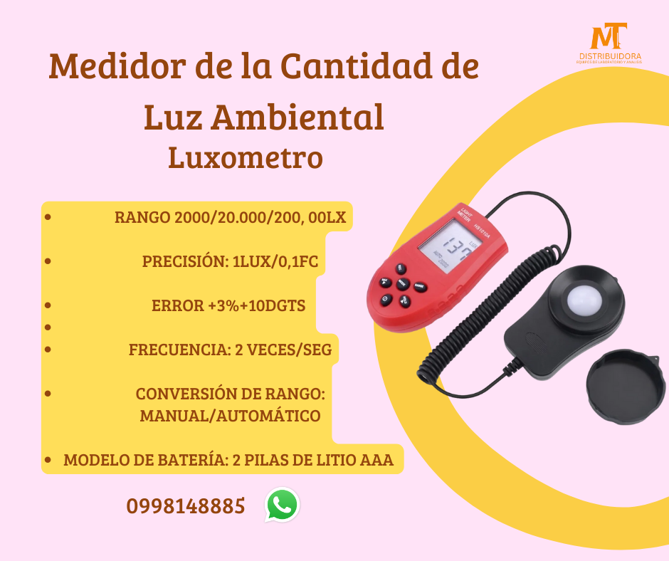 Medidor De Luminancia A 200000lx Con Sonda profesional e ideal para invernaderos 1010A